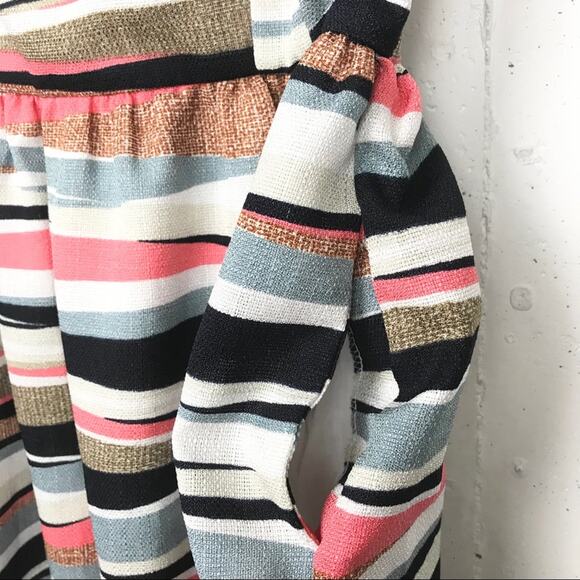 Aqua Sleeveless Striped Tank Dress Size Medium - Picture 5 of 9